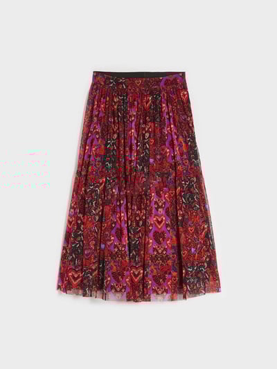 現貨iBLUES愛心印花百褶長裙1