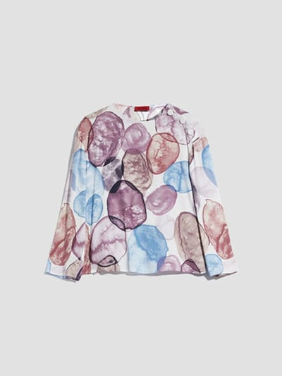 現貨MAX&Co.圓領印花長袖上衣1