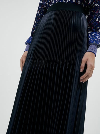 現貨MAX&Co.亮面百褶半身裙2