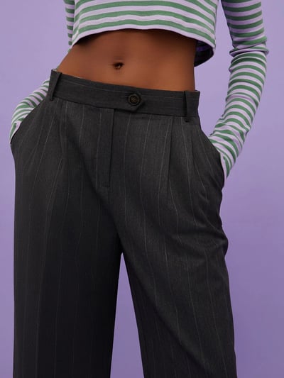 現貨MAX&Co.細條紋長褲3