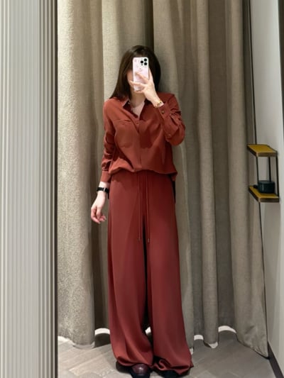 MaxMara真絲長袖襯衫2