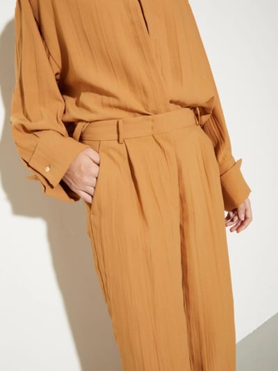 MAX&Co.緞面褶皺長褲5