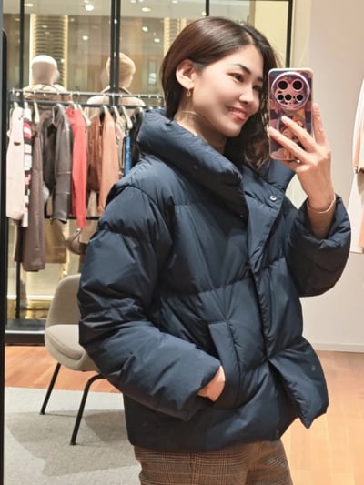 WEEKEND防水短版連帽羽絨外套7