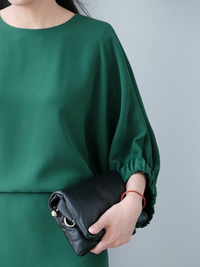 MaxMara翼狀五分袖連身短裙9