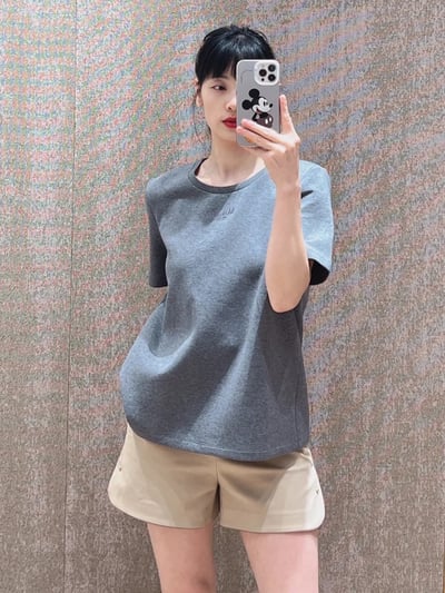 S MaxMara刺繡logo短T4