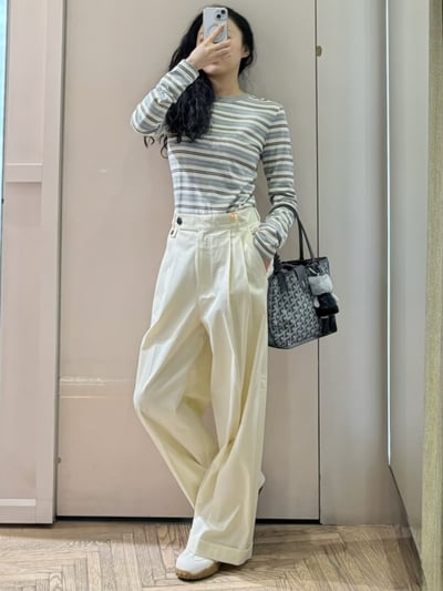 MAX&Co.男版剪裁寬褲2