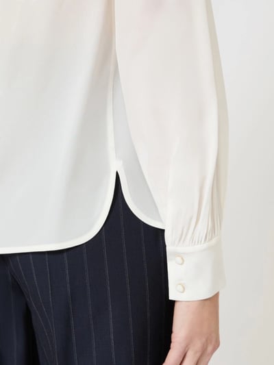 MaxMara Studio真絲褶襉領口襯衫6