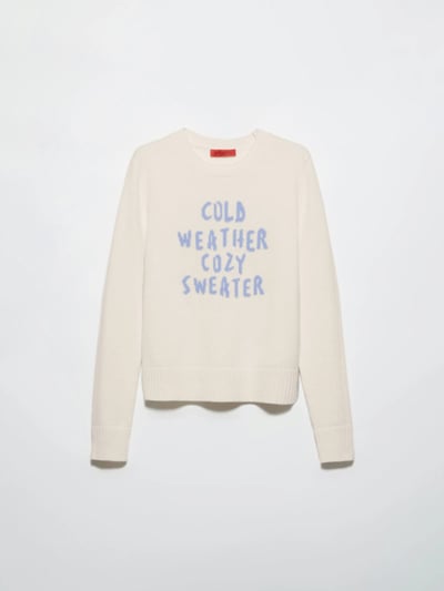 MAX&Co.羊毛羊絨混紡提花毛衣4