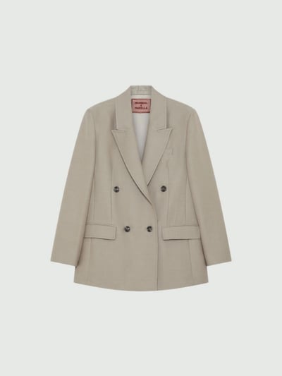 MARELLA羊毛混紡雙排扣西裝外套3