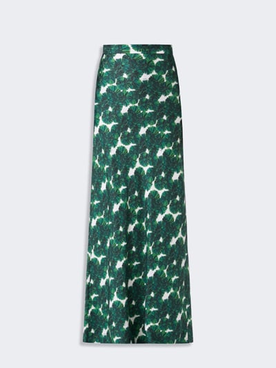 MaxMara真絲印花長裙1
