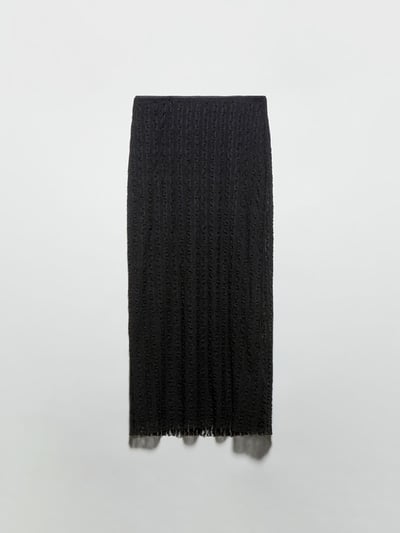 MAX&Co.蕾絲修身針織長裙3