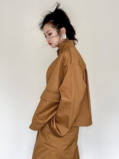 MAX&Co.立領工裝夾克4