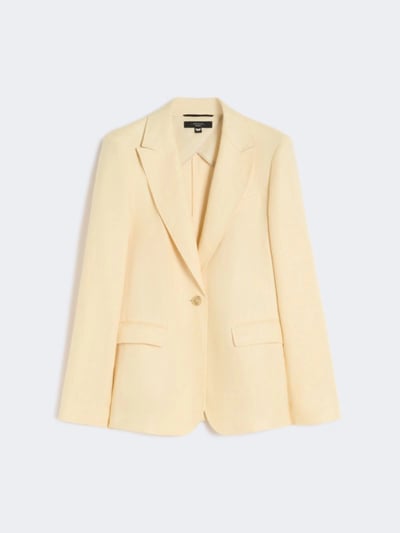 WEEKEND亞麻單扣西裝外套1