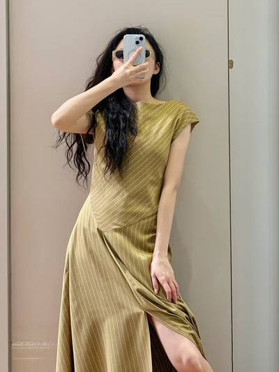 MAX&Co.前開衩不對稱洋裝5