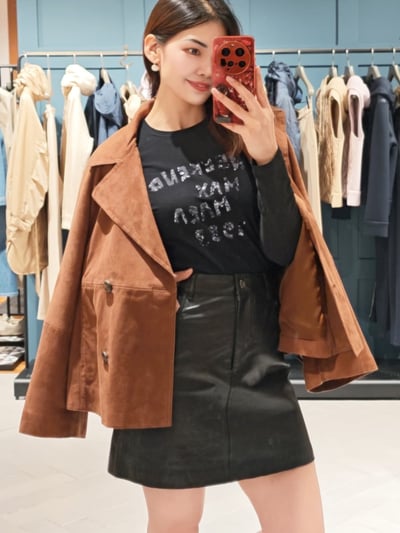 WEEKEND麂皮雙排扣西裝外套4