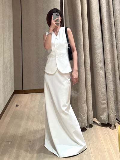 MaxMara長版修身背心3