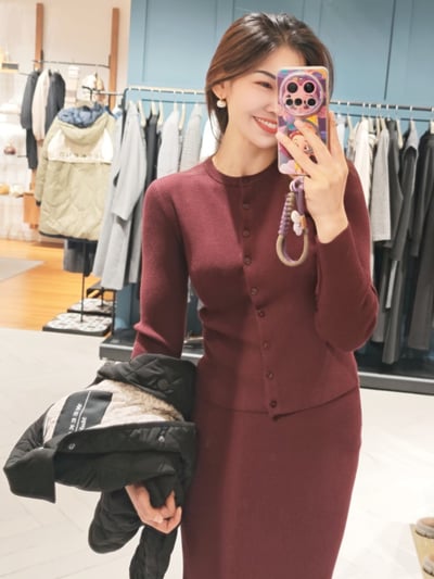 WEEKEND羅紋針織開襟衫2