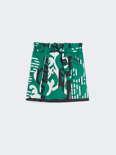 MaxMara真絲印花短裙1