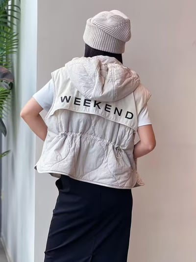 WEEKEND防水駝絨填充雙面背心4