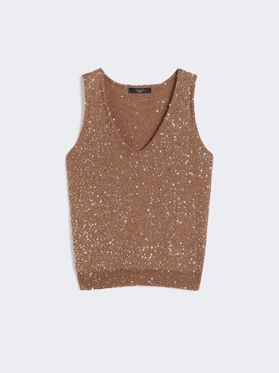 WEEKEND亮片刺繡背心1