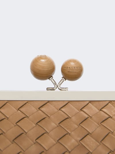 WEEKEND牛皮革編織中甜點包6