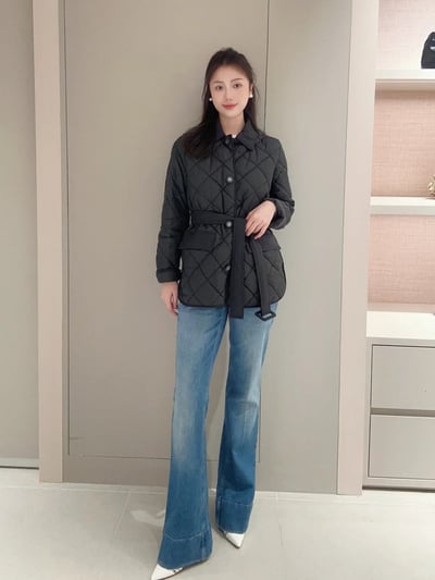 MARELLA菱形絎縫腰帶外套4