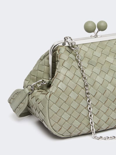 WEEKEND牛皮革編織中甜點包10