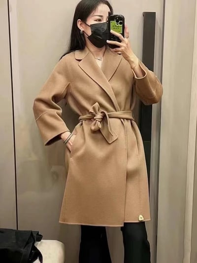 S MaxMara經典款羊毛翻領大衣8