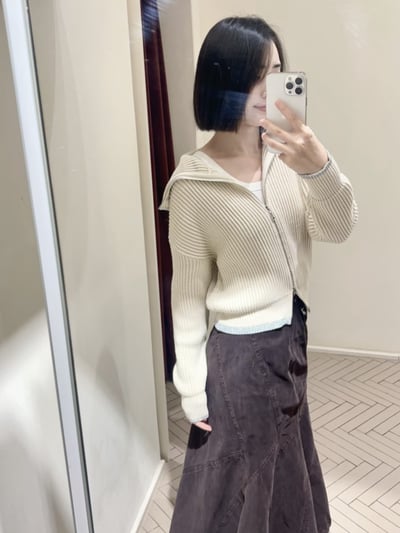 MAX&Co.金銀絲羅紋針織外套4