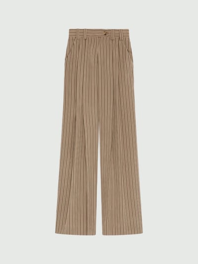 MARELLA直條紋垂墜寬褲1