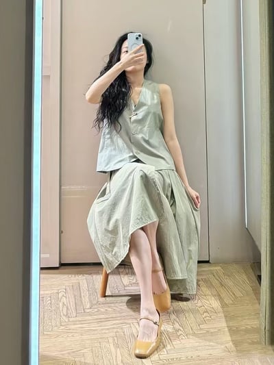 MAX&Co.微喇叭形背心3