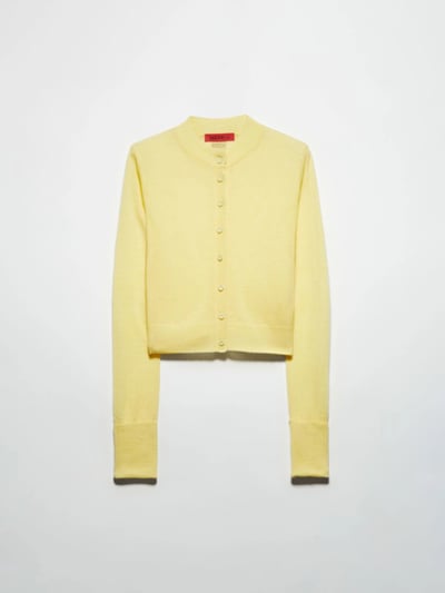 MAX&Co.羊毛羊駝毛混紡短版開襟衫1