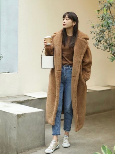 MaxMara經典款駝絨泰迪熊大衣6