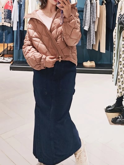 WEEKEND連帽防水短版羽絨服4