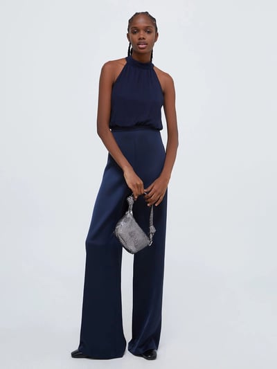 現貨MAX&Co.圍巾領掛脖連身寬褲5