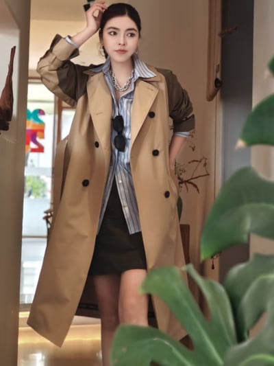 WEEKEND經典款撞色雙面風衣2