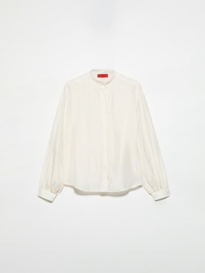 MAX&Co.條紋紋理燈籠袖襯衫3