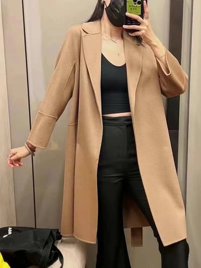 S MaxMara經典款羊毛翻領大衣2