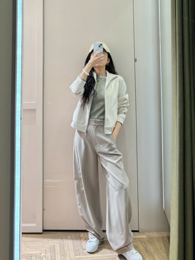 MAX&Co.緞面拼接運動外套5