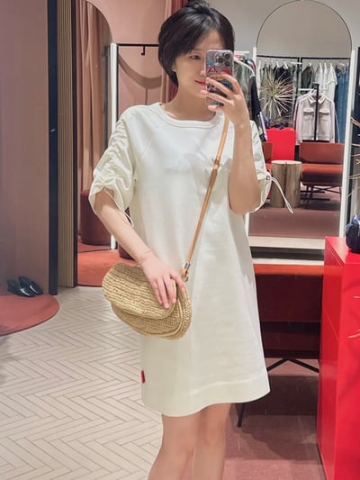 MAX&Co.極簡抽繩插肩袖洋裝3