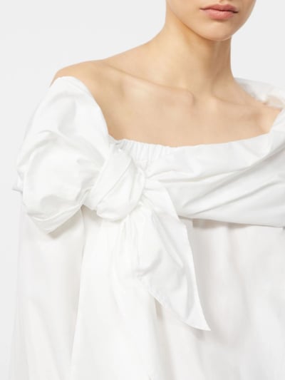 MaxMara不對稱領披肩襯衫5