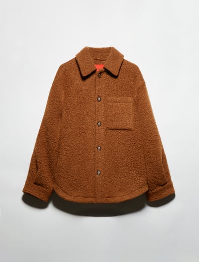 MAX&Co.羊駝毛羊毛混紡泰迪外套1