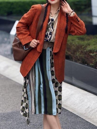 WEEKEND披肩領Shetland羊毛西裝外套4