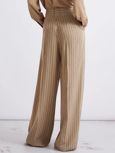 MARELLA直條紋垂墜寬褲4