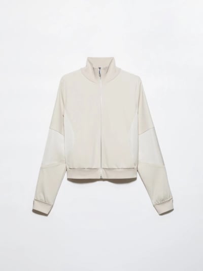 MAX&Co.緞面拼接運動外套3