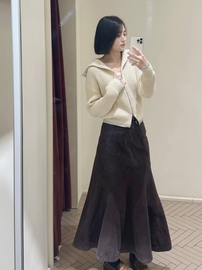 MAX&Co.金銀絲羅紋針織外套3