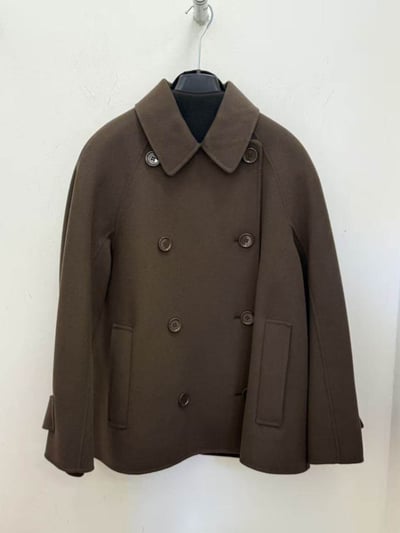 S MaxMara羊毛雙排扣短版大衣3