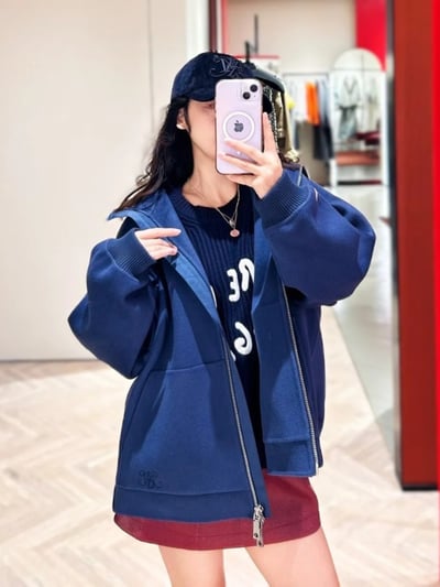 MAX&Co.羊毛羊絨混紡寬鬆連帽外套4