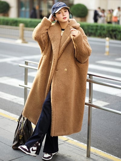 MaxMara經典款駝絨泰迪熊大衣3