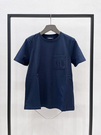 S MaxMara純棉M刺繡短T5